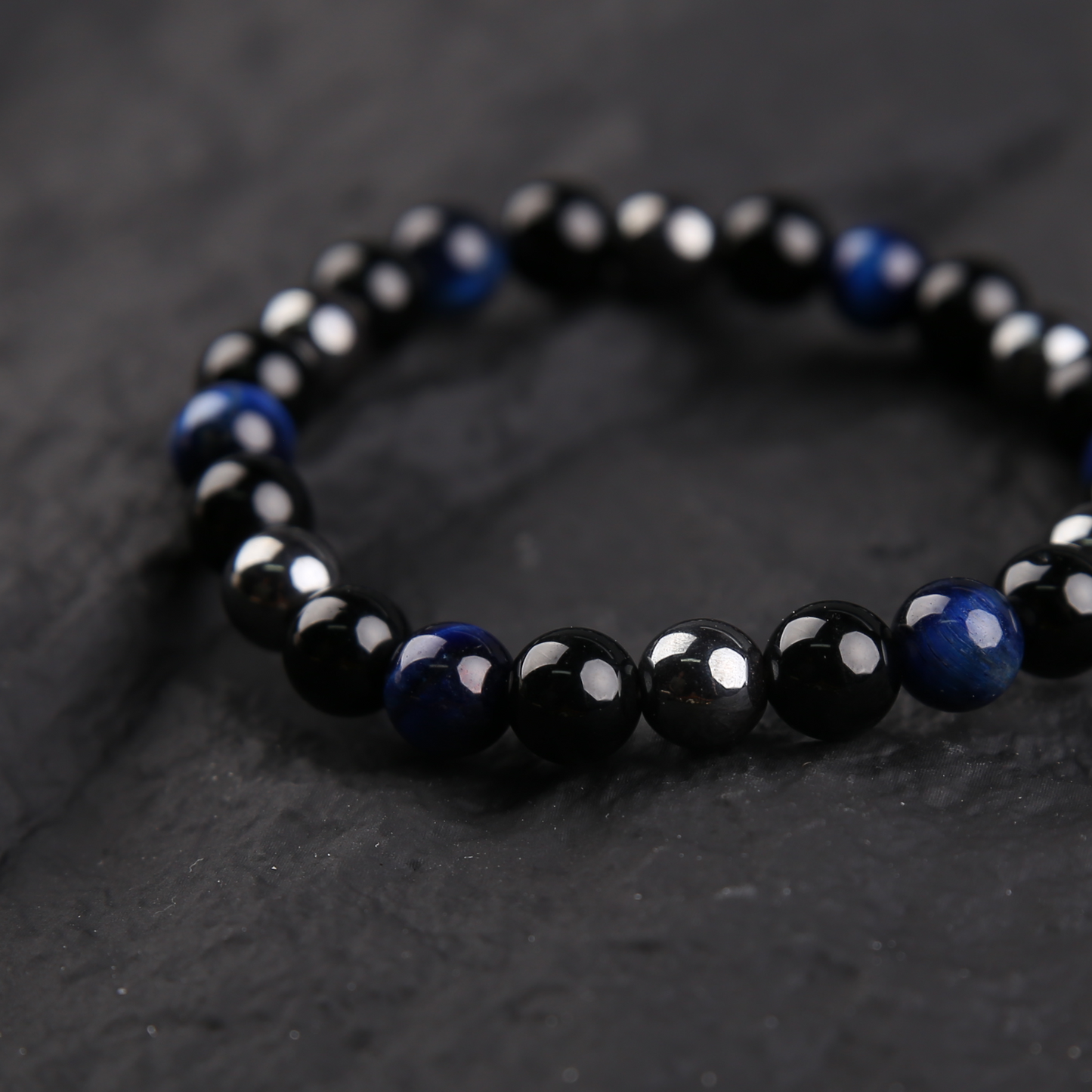 AMITA Triple Protection Stone Bracelet – Wealth, Intuition & Purification