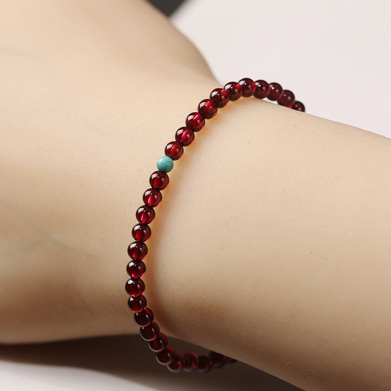 AMITA Armband mit Naturgranatperlen für Damen