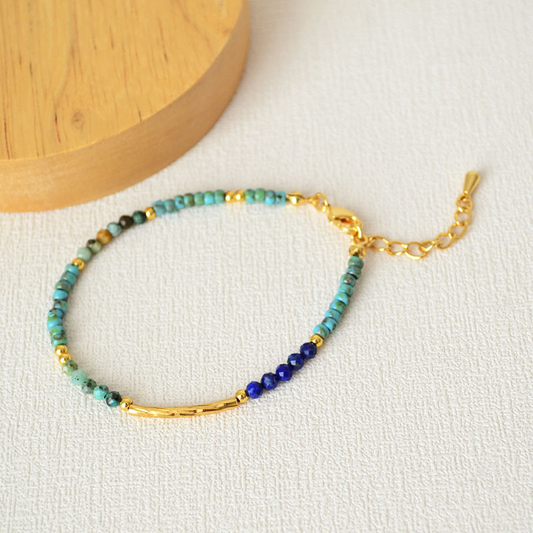 AMITA Bohemian Multigemm Perlenarmband für Damen