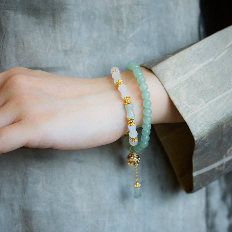 AMITA Wisdom Bambus-Jade-Schmuck für Damen